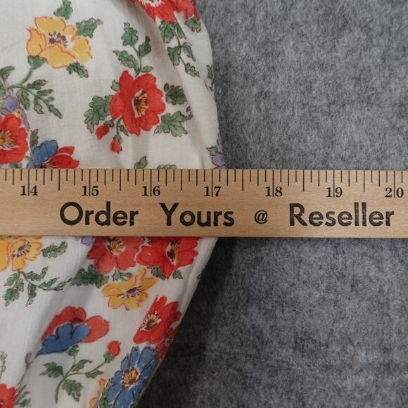 Ralph Lauren Dress Girls 10 Floral Ruffle Mini Flutter Sleeve - Picture 5 of 8